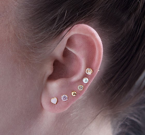 Multiple on sale ear piercings