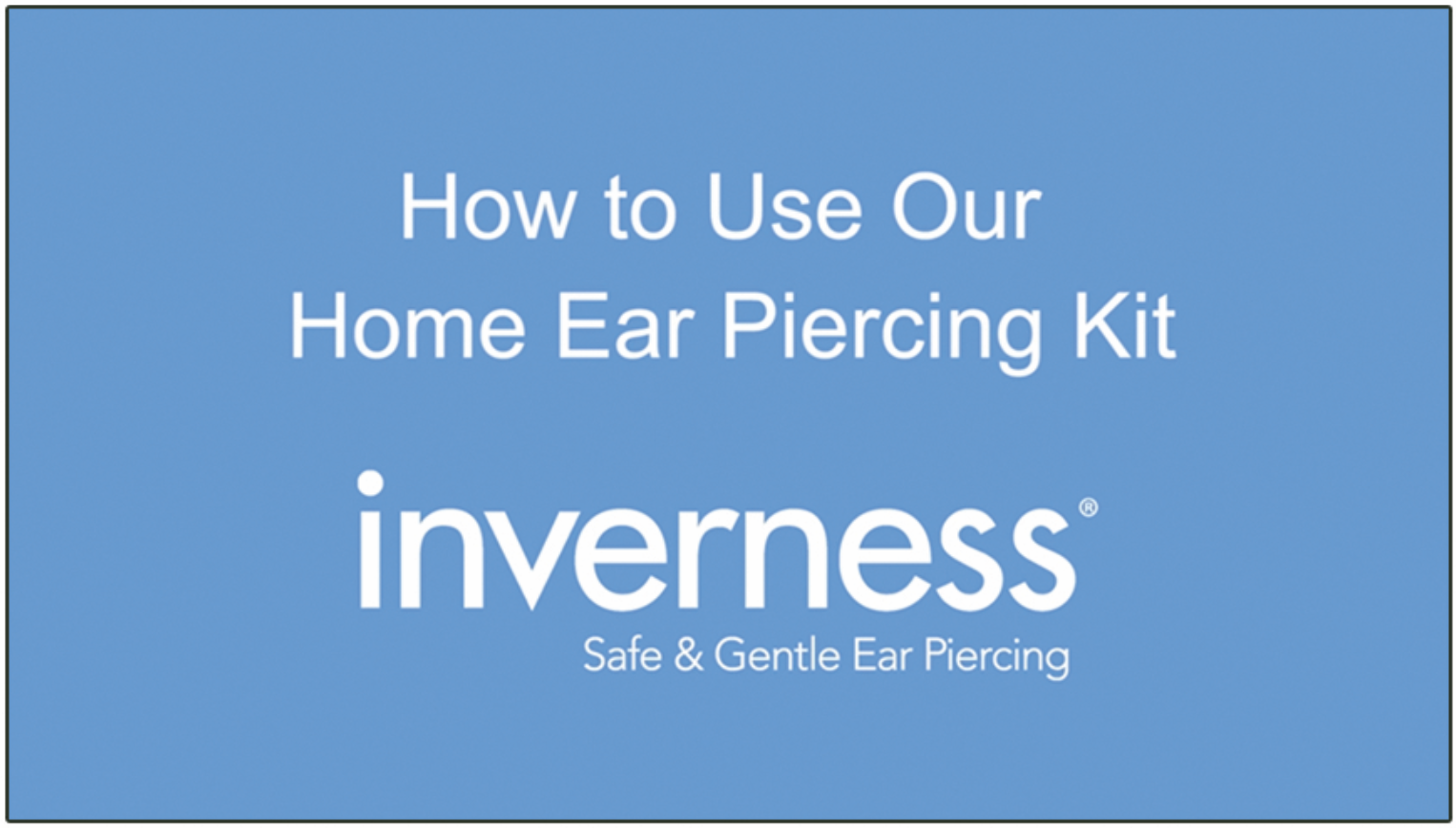 Inverness Home Ear Piercing Kit with Stainless Steel 3 mm CZ Stud Earrings